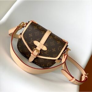 Louis Vuitton Tan and Brown Monogram Crossbody Bag